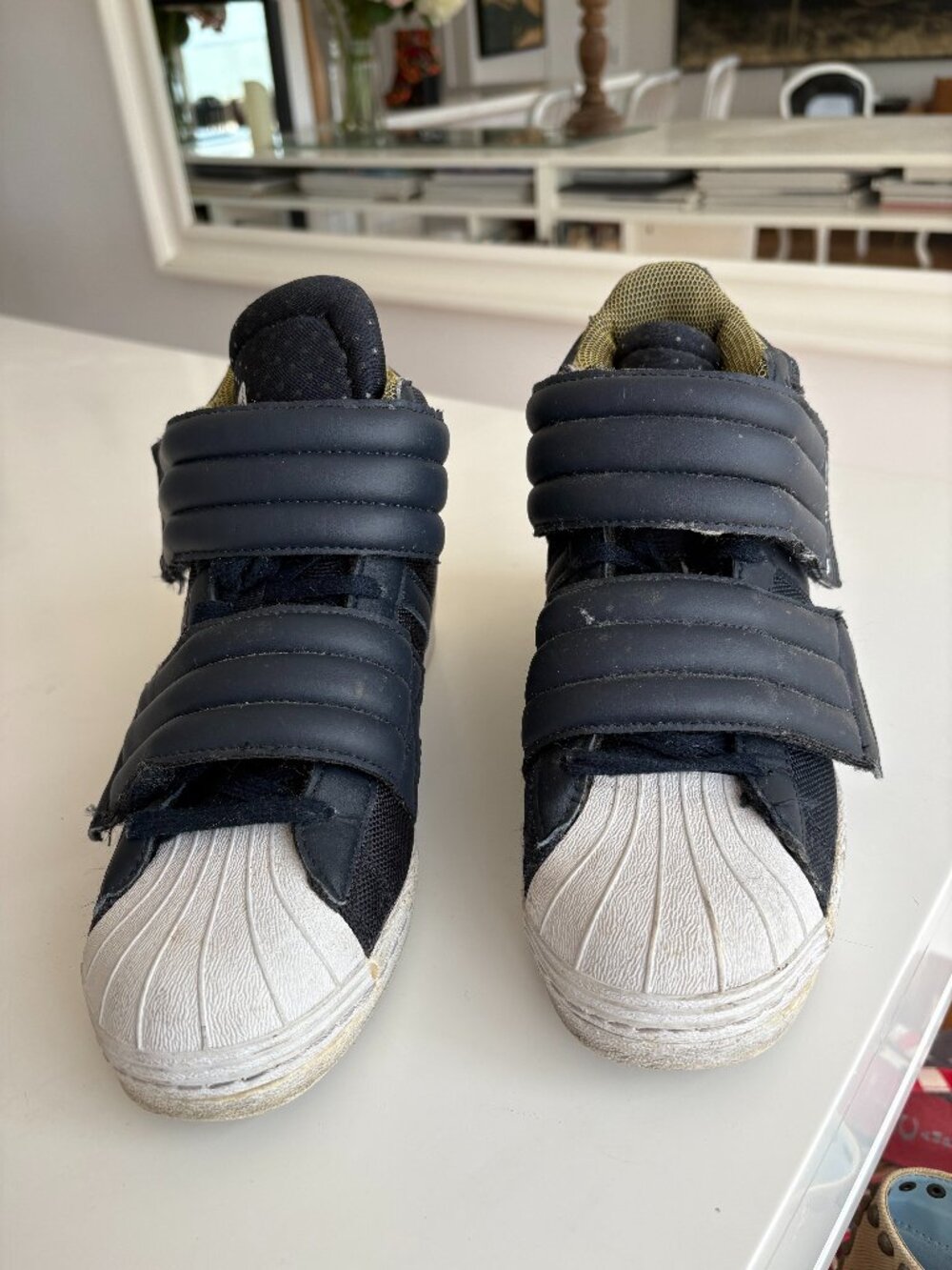 Rare Adidas Velcro High Tops